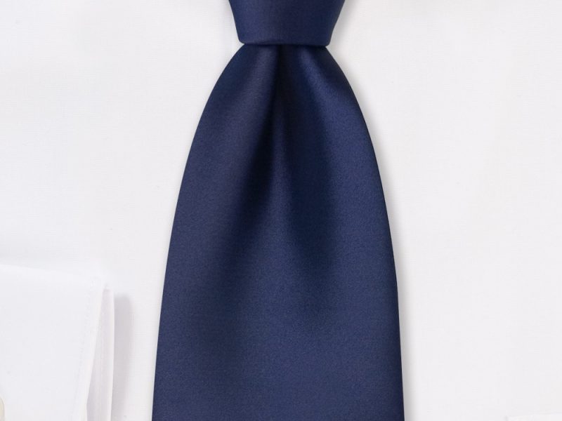 Solid Dark Royal Blue Neck Tie