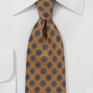 Antique Golden Silk Tie