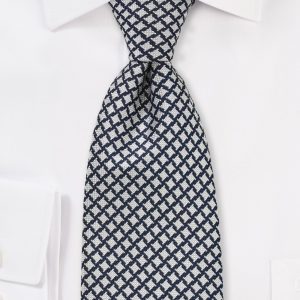 Modern Houndstooth Check Inspired Tie