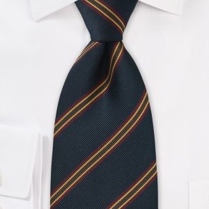  British Repp Tie in Navy Navy and Burgundy Repp Patterned Tie