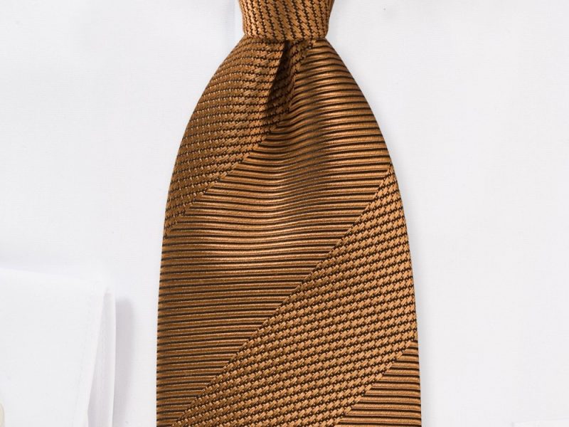 Regal Tie in Bronze and Black